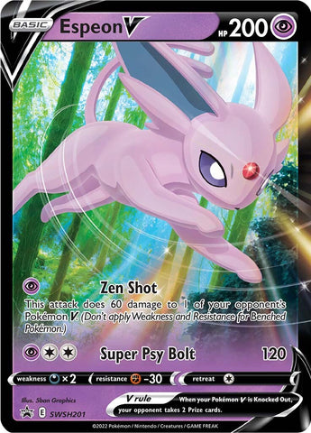 Espeon V - SWSH201 SWSH201/307 - SWSH Sword & Shield Promo Cards Holofoil