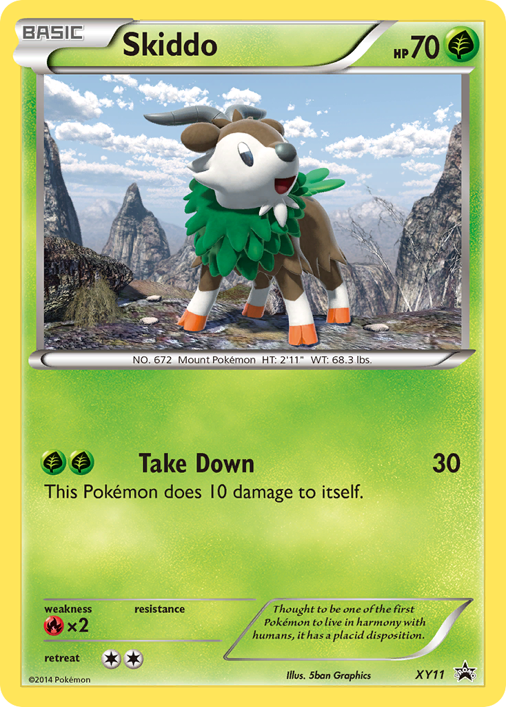 Skiddo - XY11/211 - XY Promos Holofoil