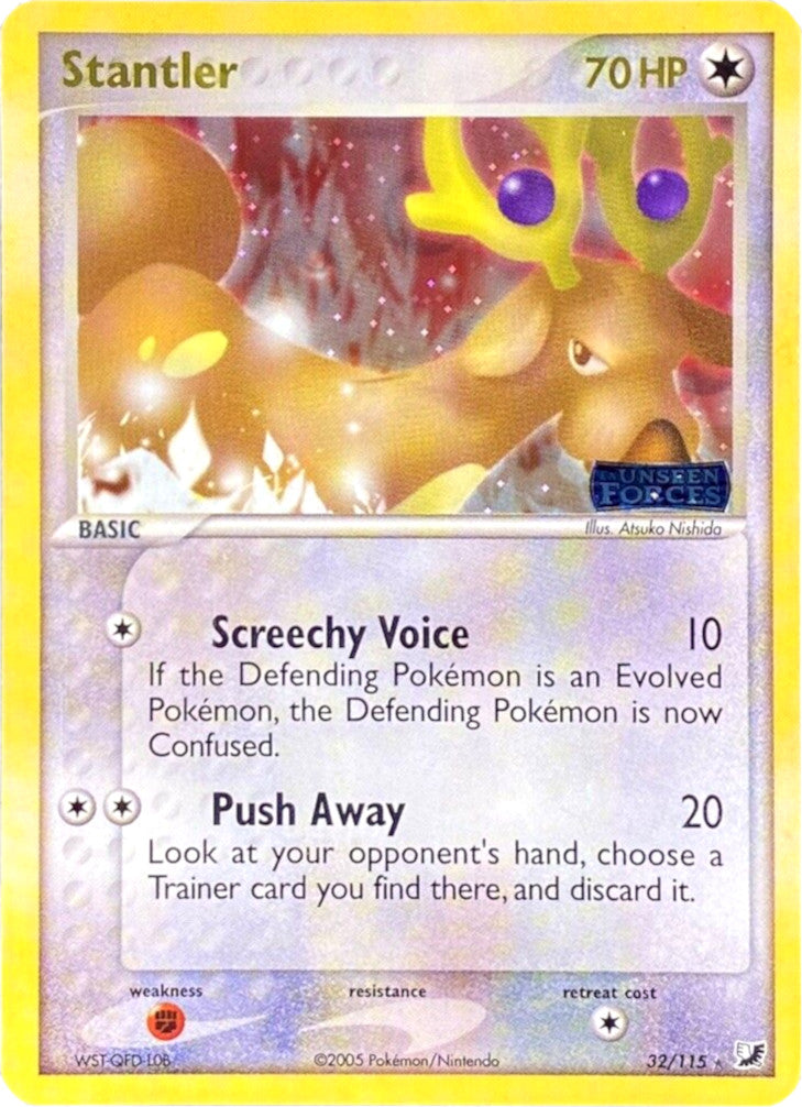 Stantler 32/115 - Unseen Forces Reverse Holofoil