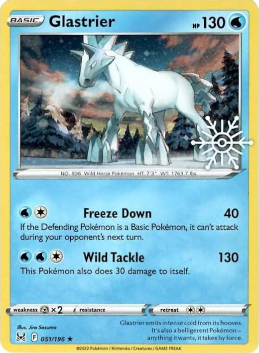 Glastrier - 051/196 (Holiday Calendar) 51 - Miscellaneous Cards & Products Holofoil