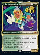 Lila, Hospitality Hostess (Showcase) (Galaxy Foil) (UNF-513) - Unfinity: (Showcase) Foil