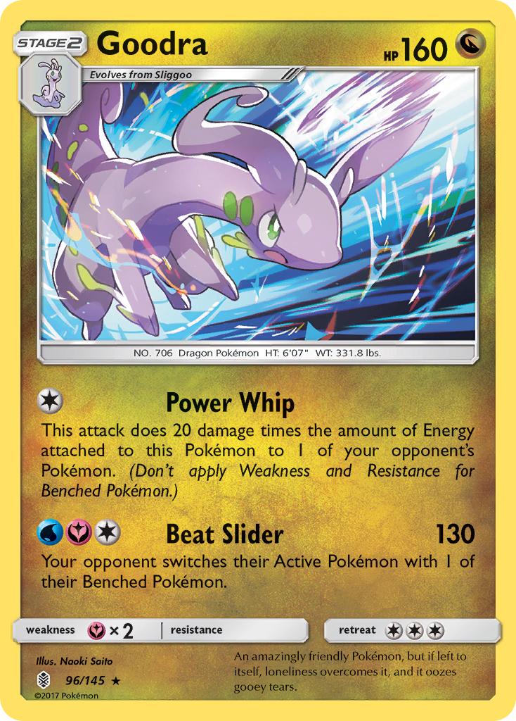 Goodra 96/145 - SM  Guardians Rising Holofoil