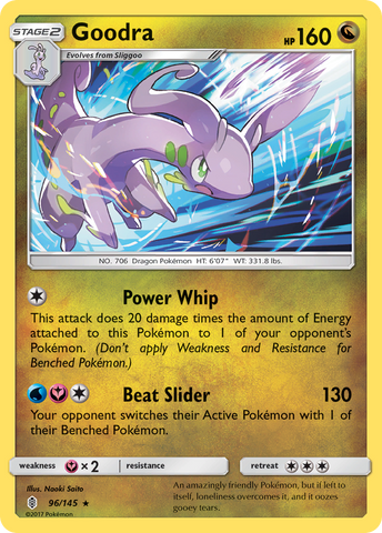 Goodra 96/145 - SM  Guardians Rising Holofoil