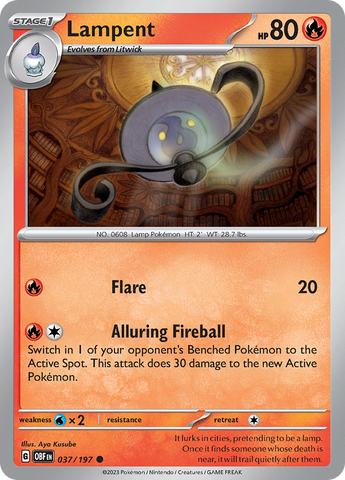 Lampent 37 - SV03 Obsidian Flames