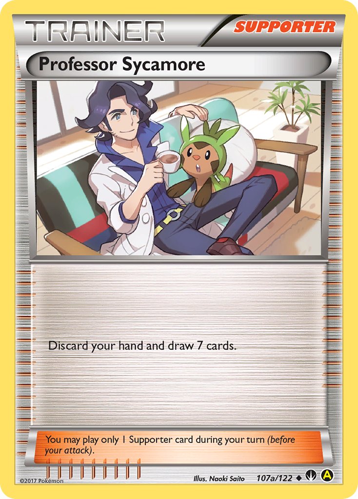 Professor Sycamore - 107a/122 (Non-Holo) - Alternate Art Promos