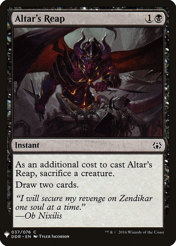 Altar's Reap (LIST-037) - The List