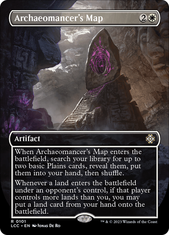 Archaeomancer's Map (Borderless) (LCC-101) - The Lost Caverns of Ixalan Commander (Borderless)