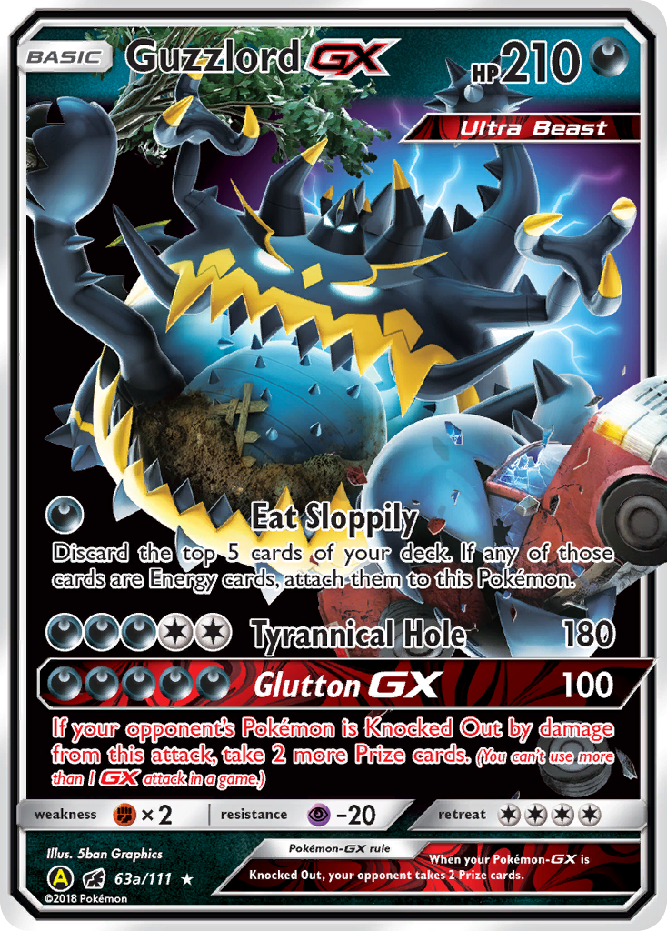 Guzzlord GX - 63a/111/111 - Alternate Art Promos Holofoil