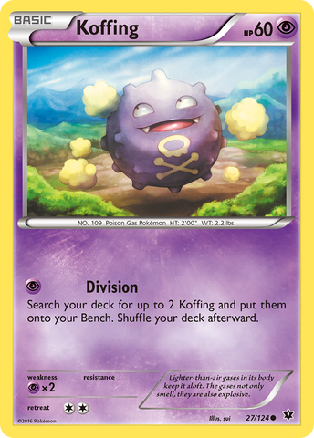 Koffing 27/124 - XY  Fates Collide
