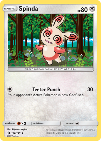 Spinda 102/149 - SM Base Set