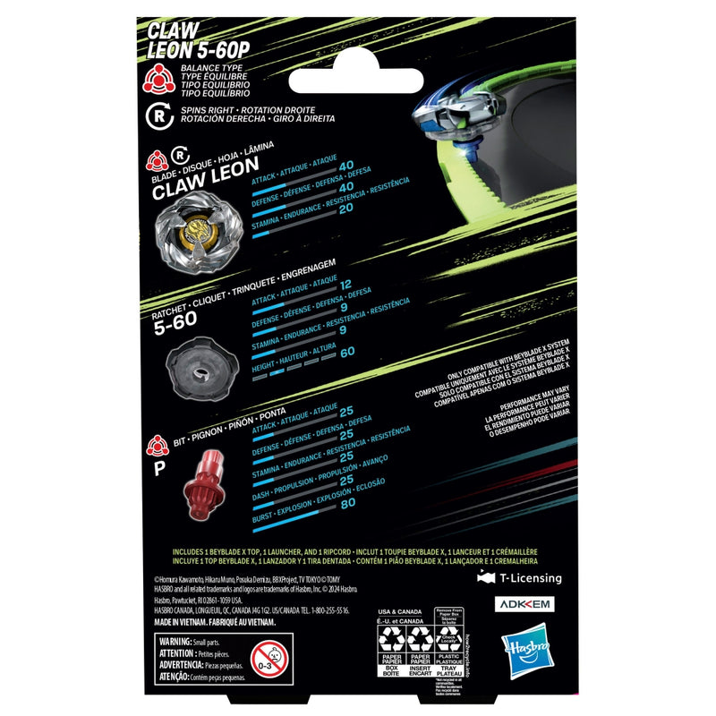 Beyblade X Claw Leon 5-60P Starter Pack