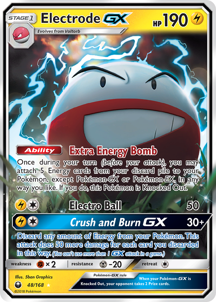 Electrode GX 48/168 - SM  Celestial Storm Holofoil