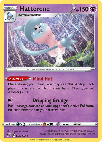 Hatterene 85/192 - SWSH02 Rebel Clash Holofoil
