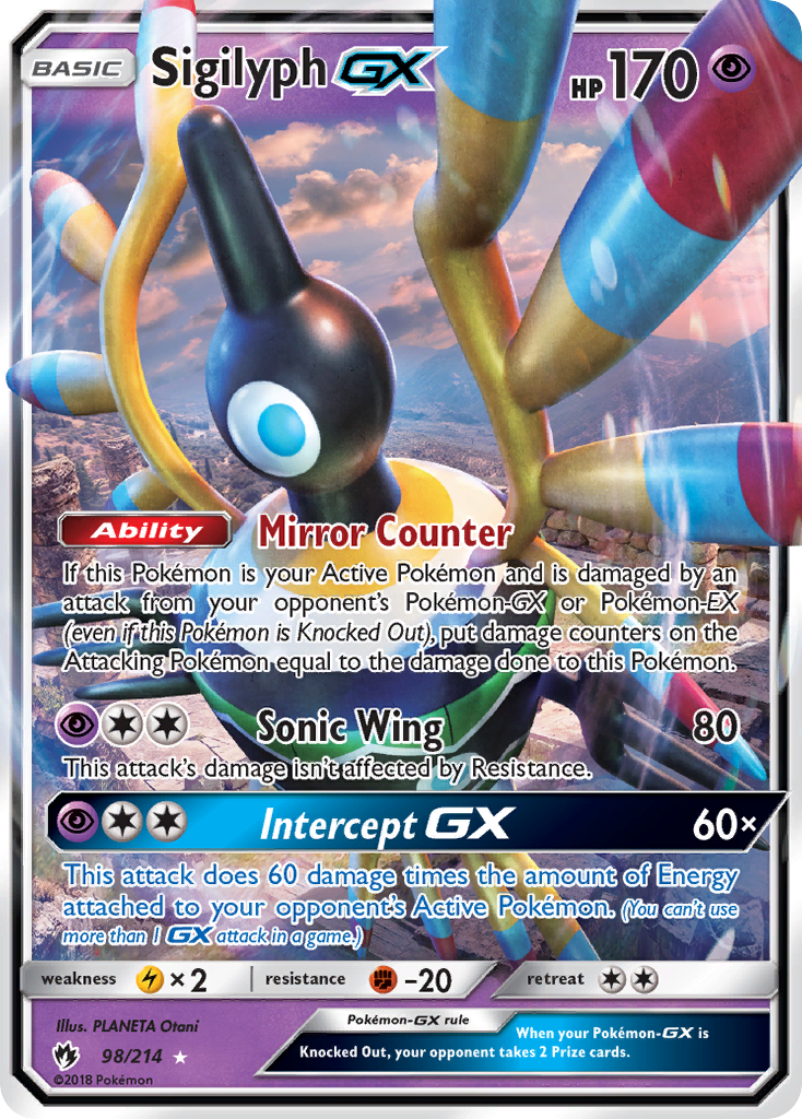 Sigilyph GX 98/214 - SM  Lost Thunder Holofoil
