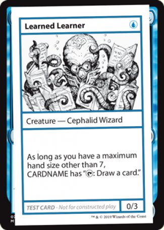 Learned Learner (No PW Symbol) (CMB1-) - Mystery Booster Playtest Cards 2021