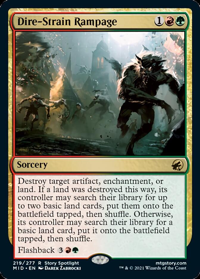 Dire-Strain Rampage (MID-219) - Innistrad: Midnight Hunt