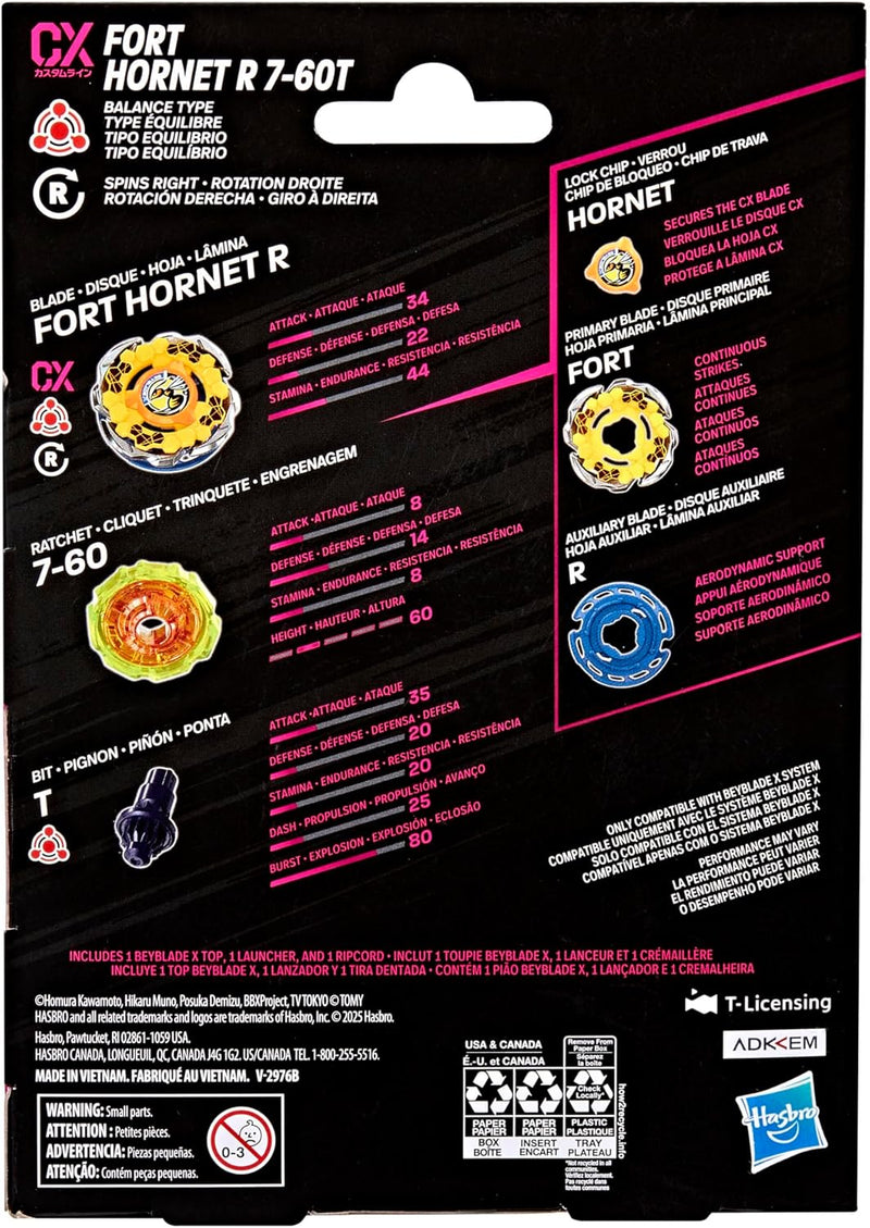 Beyblade X Fort Hornet R 7-60T Starter Pack