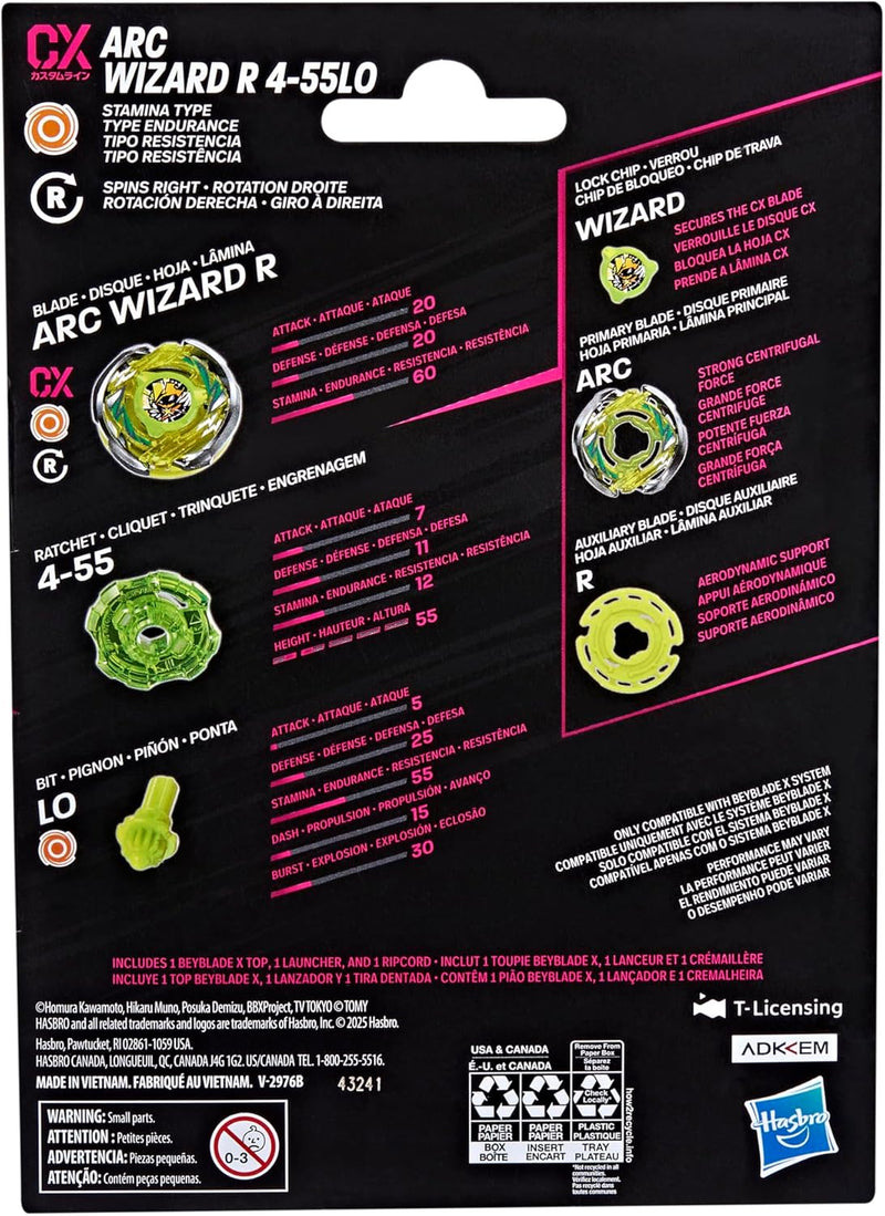 Beyblade X Arc Wizard R 4-55LO Starter Pack