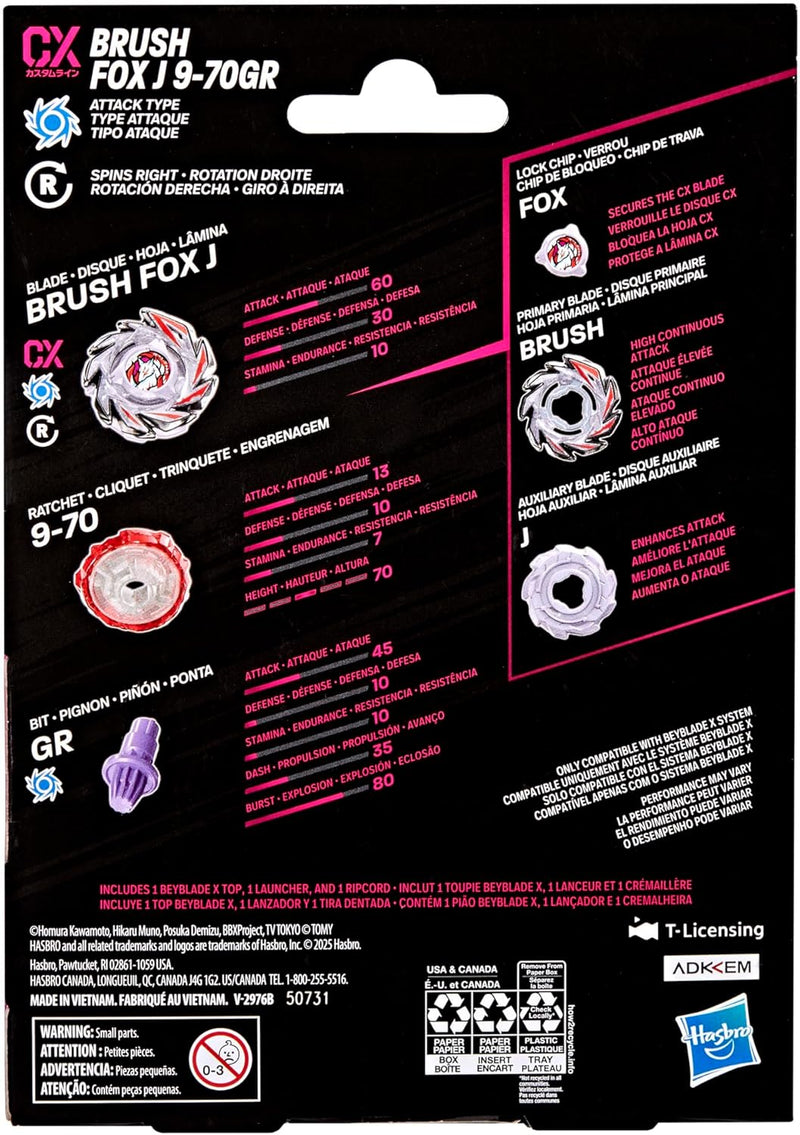 Beyblade X Brush Fox J 9-70GR Starter Pack