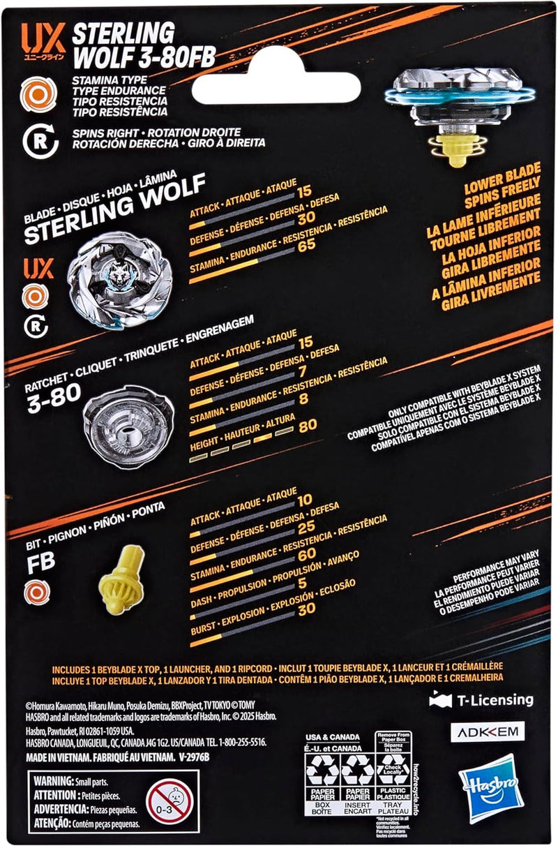 Beyblade X Sterling Wolf 3-80FB Starter Pack
