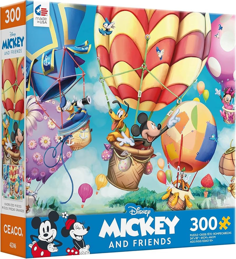 Disney Mickey and Friends Hot Air Balloon 300Pc Puzzle