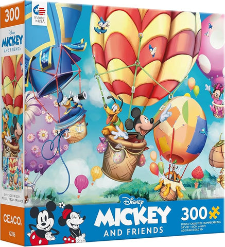 Disney Mickey and Friends Hot Air Balloon 300Pc Puzzle