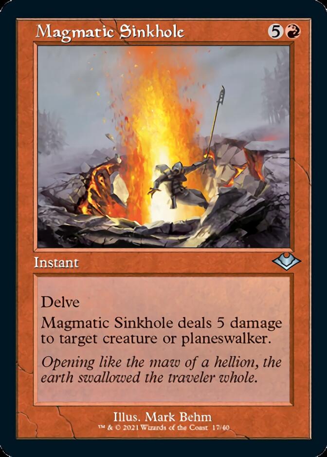 Magmatic Sinkhole (Retro Frame) (MH1-017) - Modern Horizons 1 Timeshifts Foil