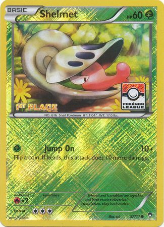Shelmet - 8/111 (Pokemon League) [1st Place] - League & Championship Cards Reverse Holofoil