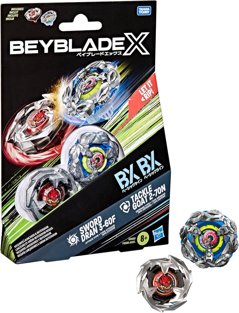 Beyblade X Sword Dran 3-60F and Tackle Goat 2-70N Dual Pack