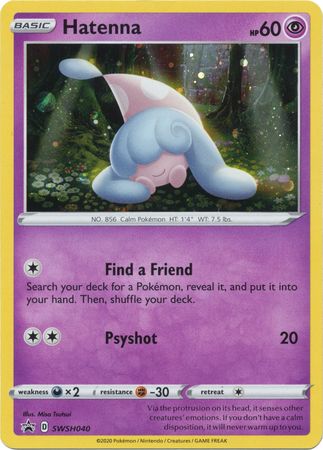 Hatenna - SWSH040 SWSH040/307 - SWSH Sword & Shield Promo Cards Holofoil