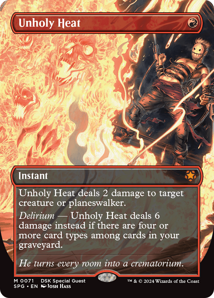 Unholy Heat (Borderless) - Special Guests Foil
