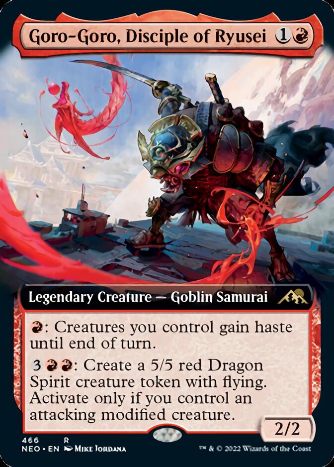 Goro-Goro, Disciple of Ryusei (Extended Art) (NEO-466) - Kamigawa: Neon Dynasty: (Extended Art)