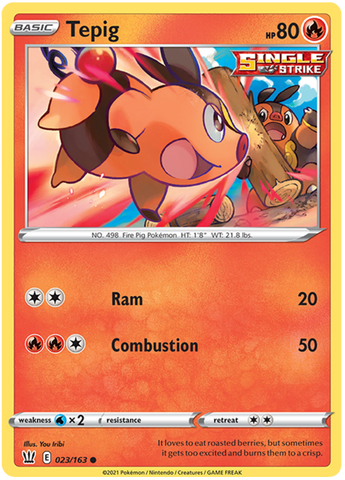 Tepig 23/163 - SWSH05 Battle Styles