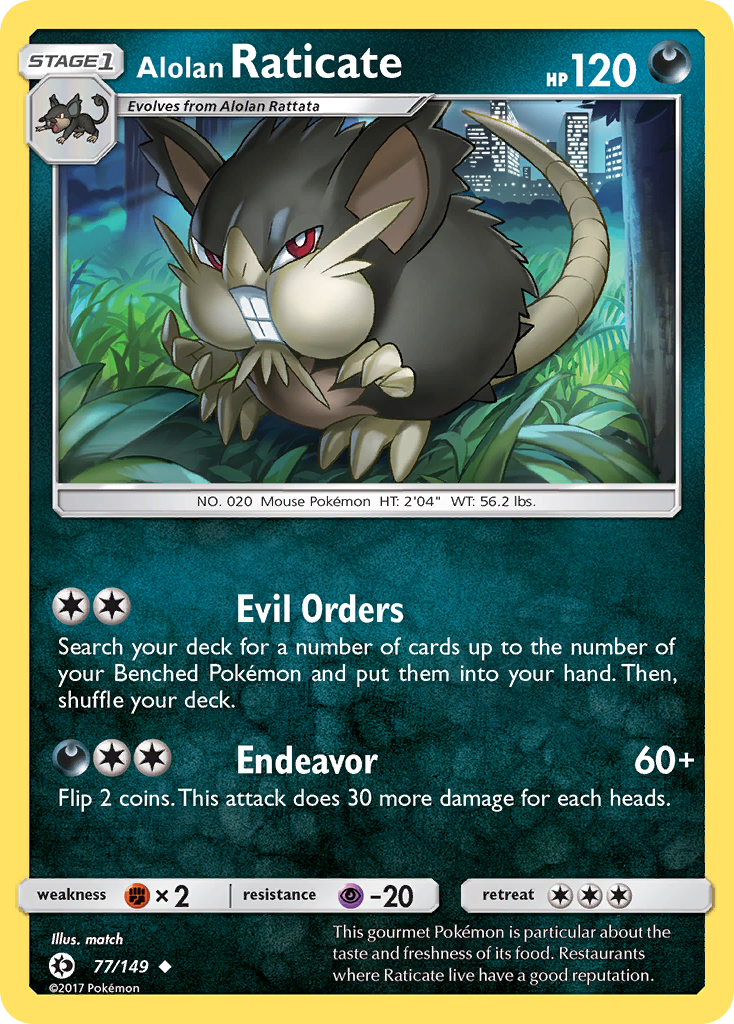 Alolan Raticate 77/149 - SM Base Set