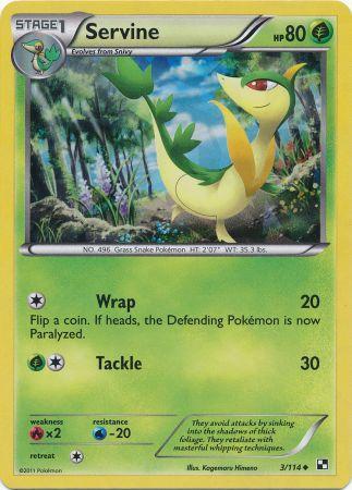 Servine - 3/114 (Cracked Ice Holo) 3 - Miscellaneous Cards & Products Holofoil