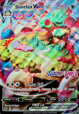 Snorlax VMAX - 142/202 - Jumbo Cards Holofoil