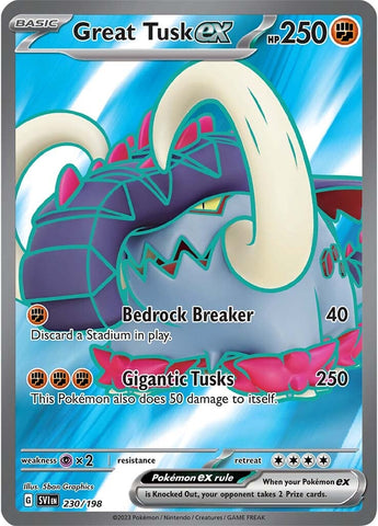 Great Tusk ex - 230/198 230 - SV01 Scarlet & Violet Base Set Holofoil