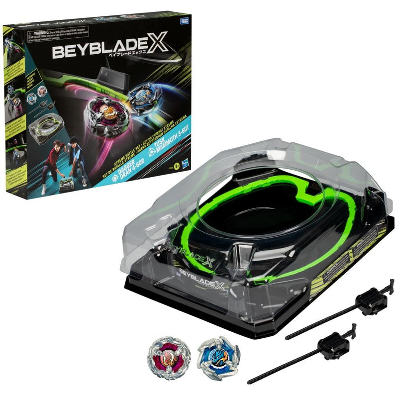 Beyblade X Dagger Dran 4-60R & Tusk Mammoth 3-60T Xtreme Battle Set