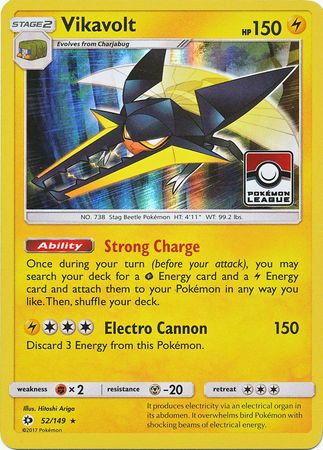 Vikavolt - 52/149 (Pokemon League) - League & Championship Cards Holofoil