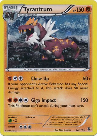 Tyrantrum - 62/111 (Cosmos Holo) 62 - Miscellaneous Cards & Products Holofoil