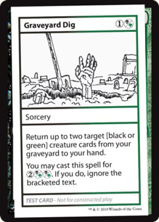 Graveyard Dig (No PW Symbol) (CMB1-) - Mystery Booster Playtest Cards 2021