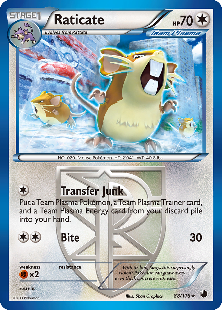 Raticate (Team Plasma) 88/116 - Plasma Freeze