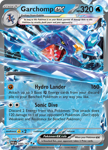 Garchomp ex - 038/182 38 - SV04 Paradox Rift Holofoil