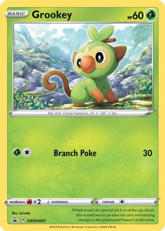 Grookey - SWSH001/307 - SWSH Sword & Shield Promo Cards Holofoil