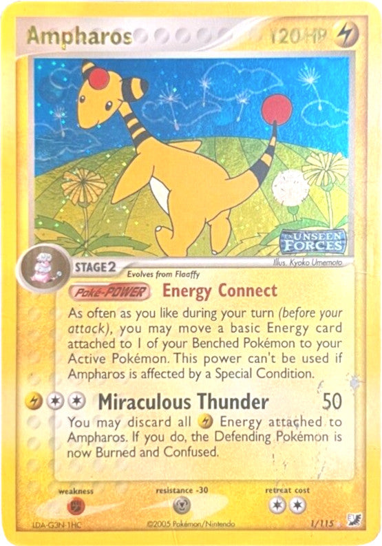 Ampharos/115 - Unseen Forces Reverse Holofoil