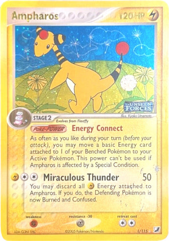 Ampharos/115 - Unseen Forces Reverse Holofoil
