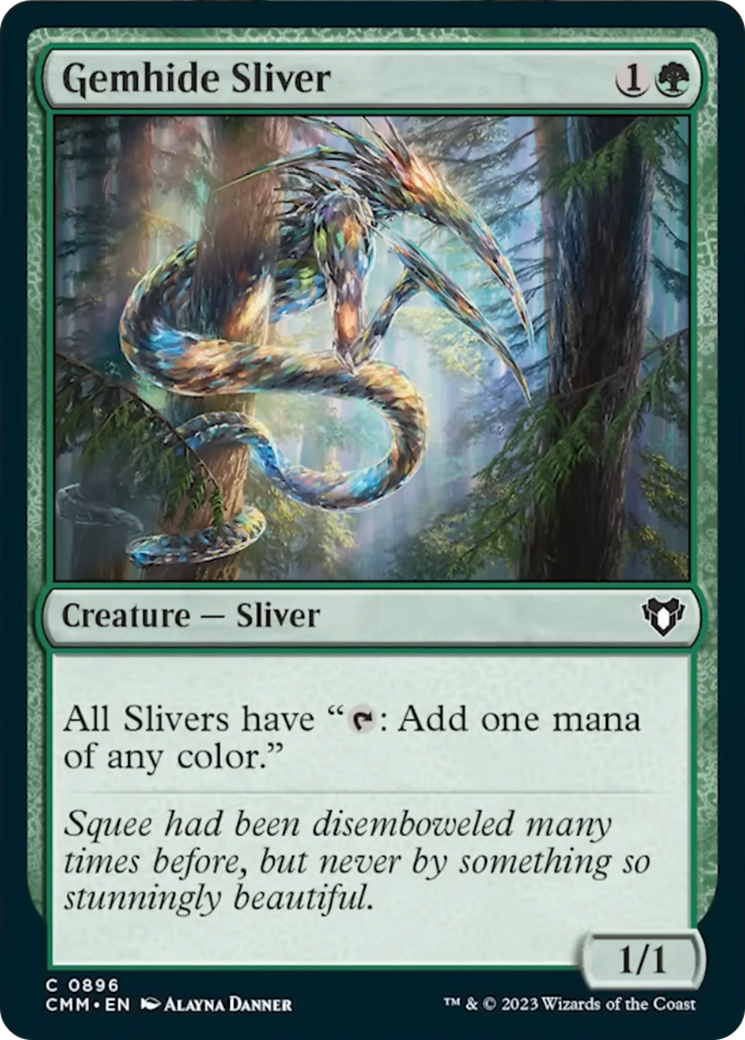 Gemhide Sliver (CMM-896) - Commander Masters