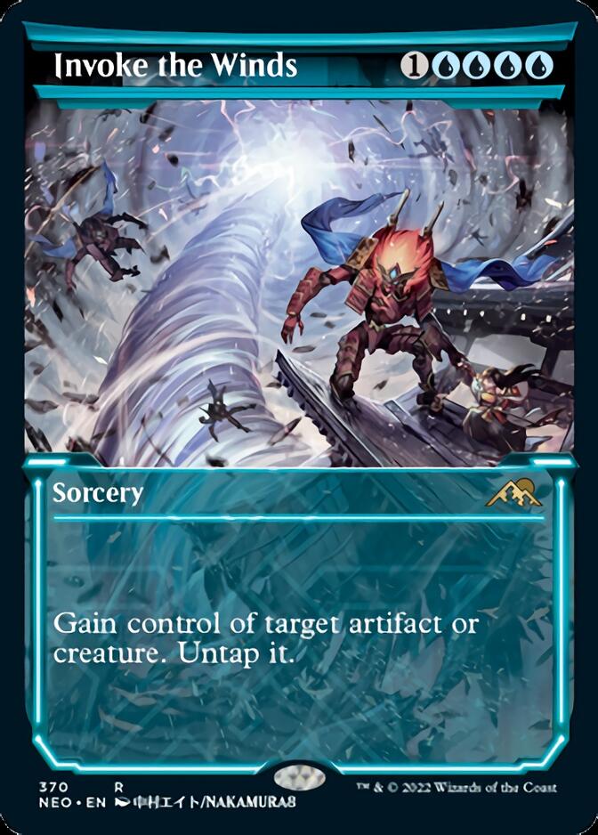 Invoke the Winds (Showcase) (NEO-370) - Kamigawa: Neon Dynasty: (Showcase)