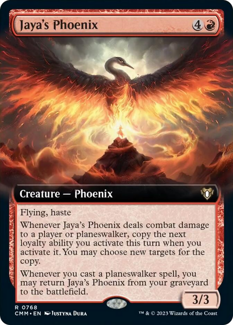 Jaya's Phoenix (Extended Art) (CMM-768) - Commander Masters: (Extended Art)