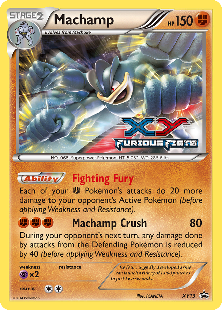 Machamp - XY13 (Prerelease)/211 - XY Promos Holofoil